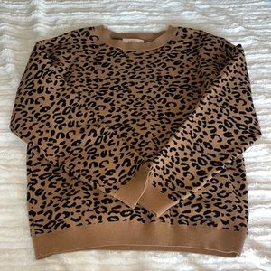 Cheetah print sweater
